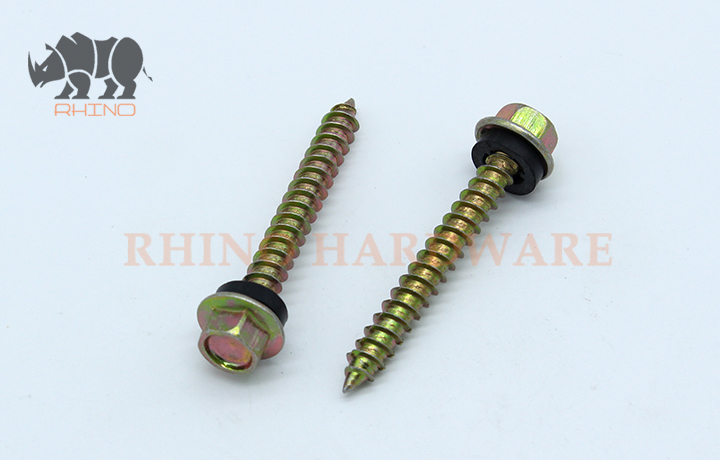 Hex Flange Fead Self Tapping screw with EPDM Washer