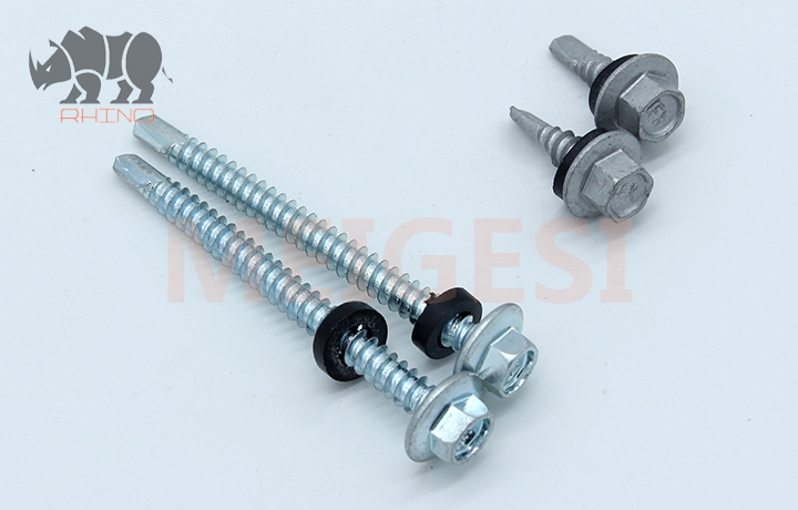 Hex Flange Self Drilling Screw With EPDM Washer