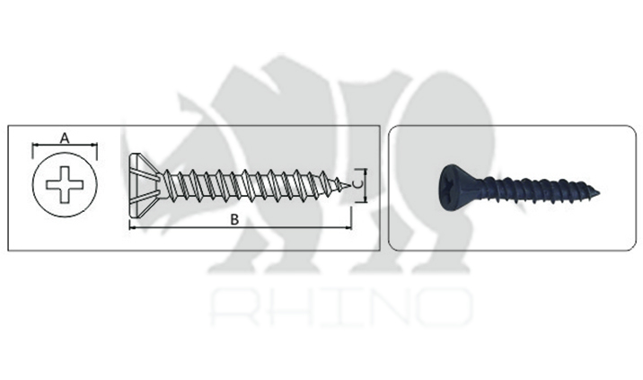 Phill Drive CSK Head Hi-Low Thread Self Tapping Screw with Nibs Under drwaing.jpg