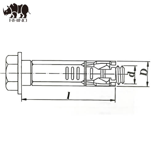 4 Pcs Heavy Duty Shell Anchor With Hex  Bolt