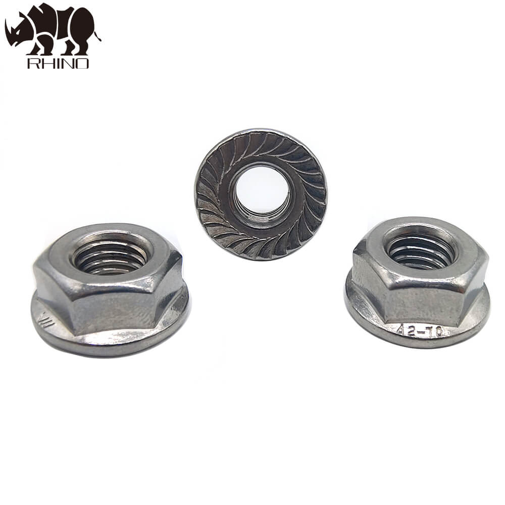 Nut with flange DIN6923