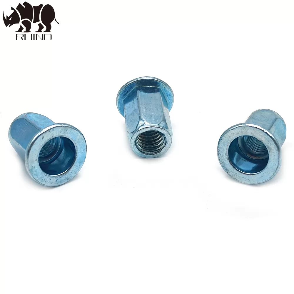 Flat head full-hexagon body Rivet nut