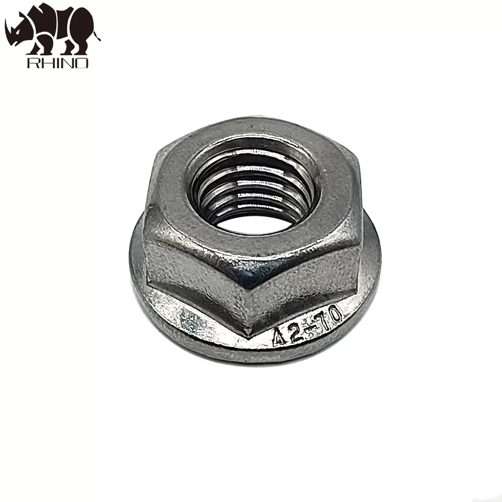 Nut with flange DIN6923