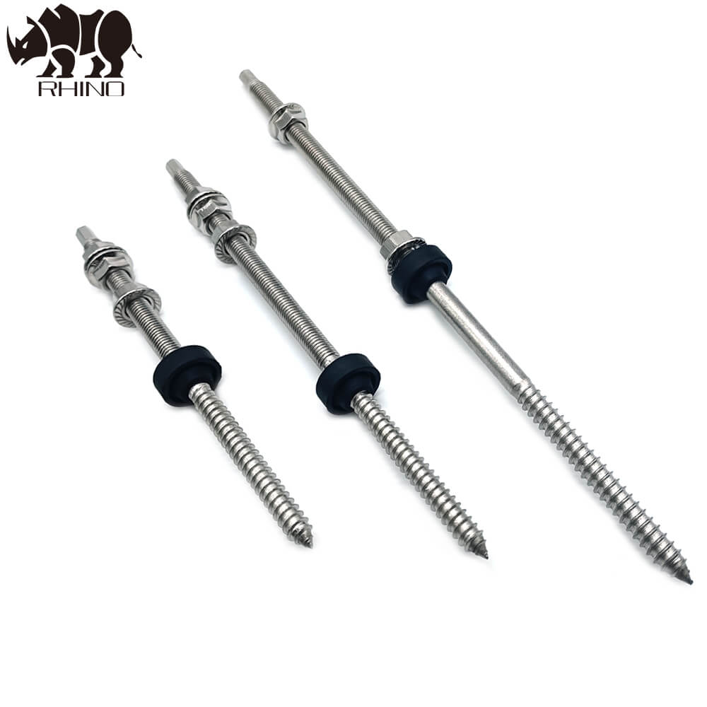 Double Head Screw Stainless Steel Photovoltaic Mounting Screw