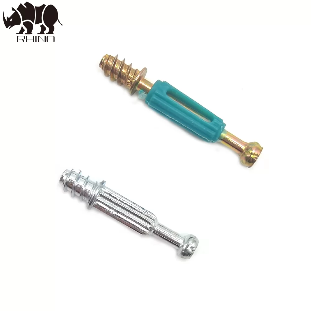 Furniture screw with plastic