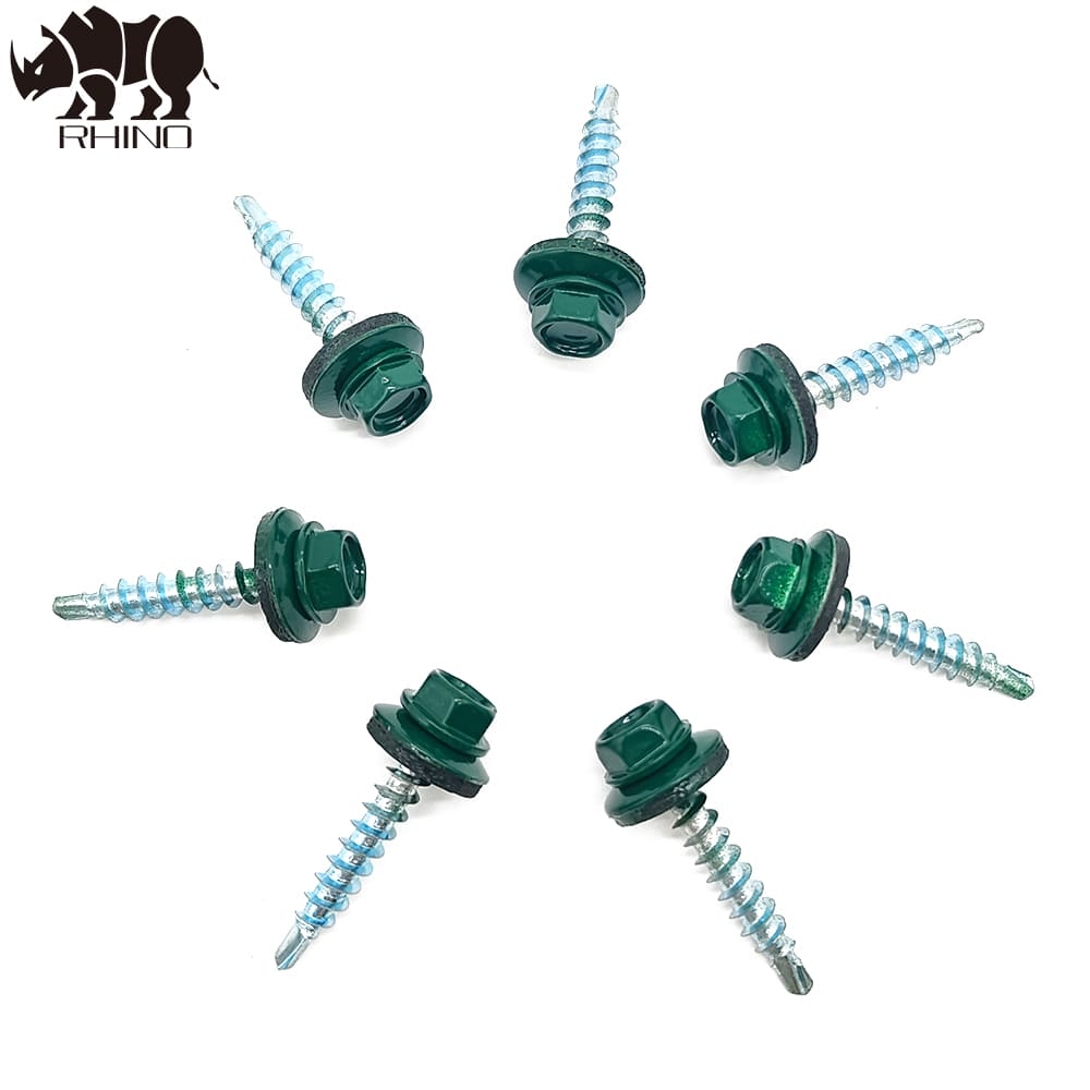 Ral Painted Hex Head Self Drilling Screw with EPDM Washer