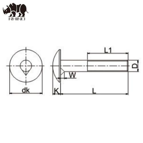 Carriage Bolt DIN607