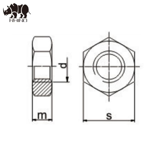 Hex Thin Nut DIN439/DIN936