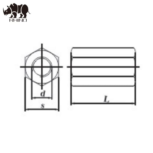 Hexagonal Coupling Nut DIN6334