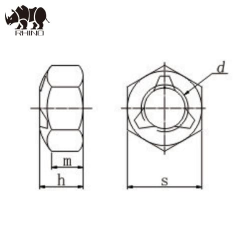 Metal Lock Nut DIN980V