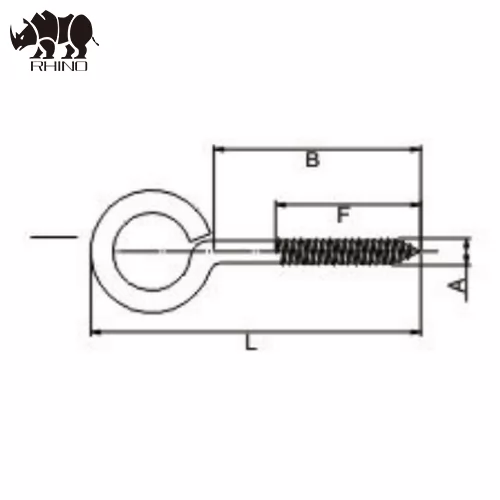 O Type Hook Wood Screw Window Hook Screw