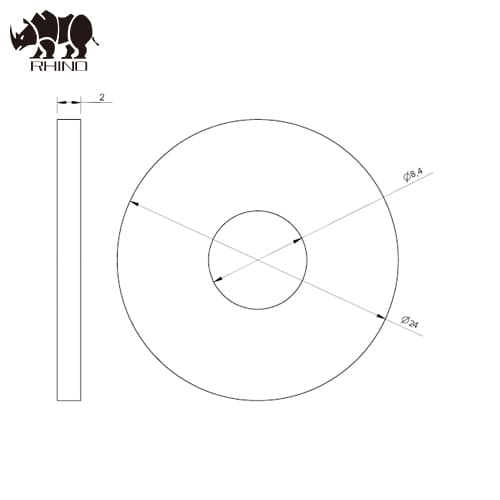 Stainless Steel DIN 9021 Flat wide washer