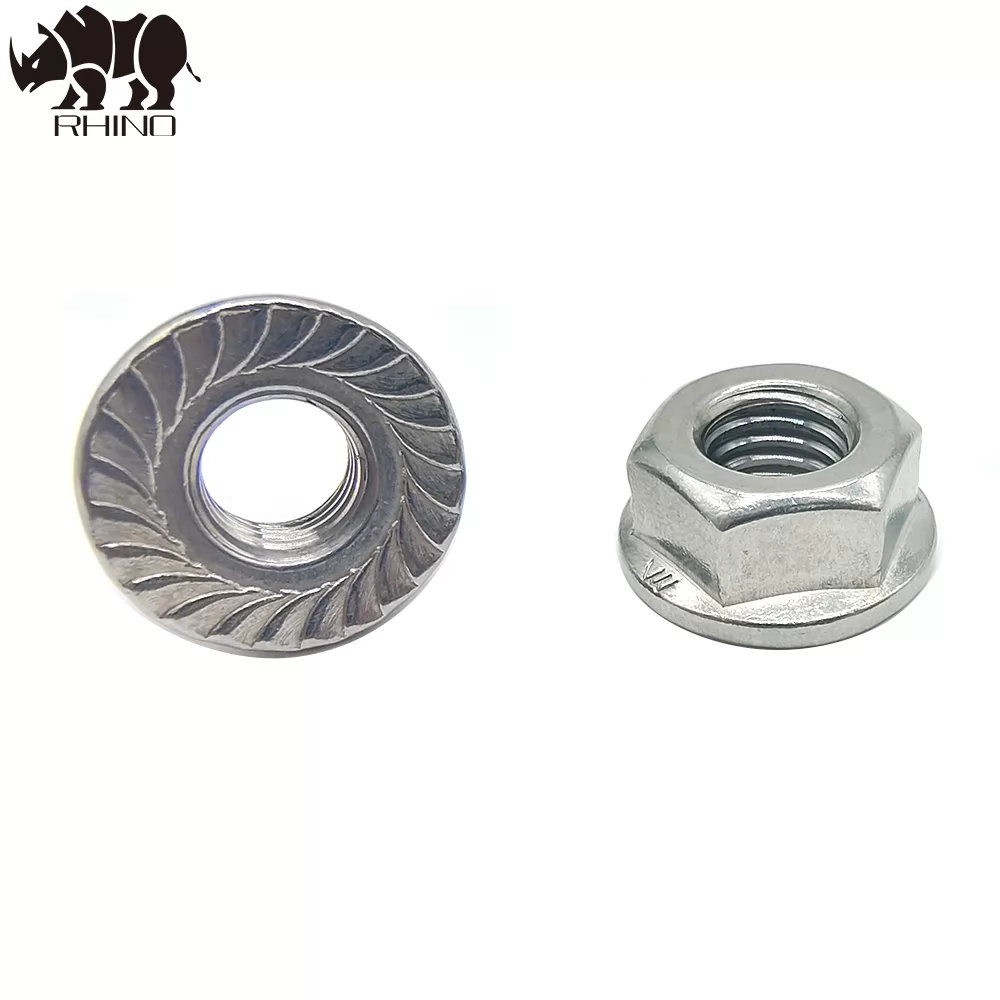 Nut with flange DIN6923