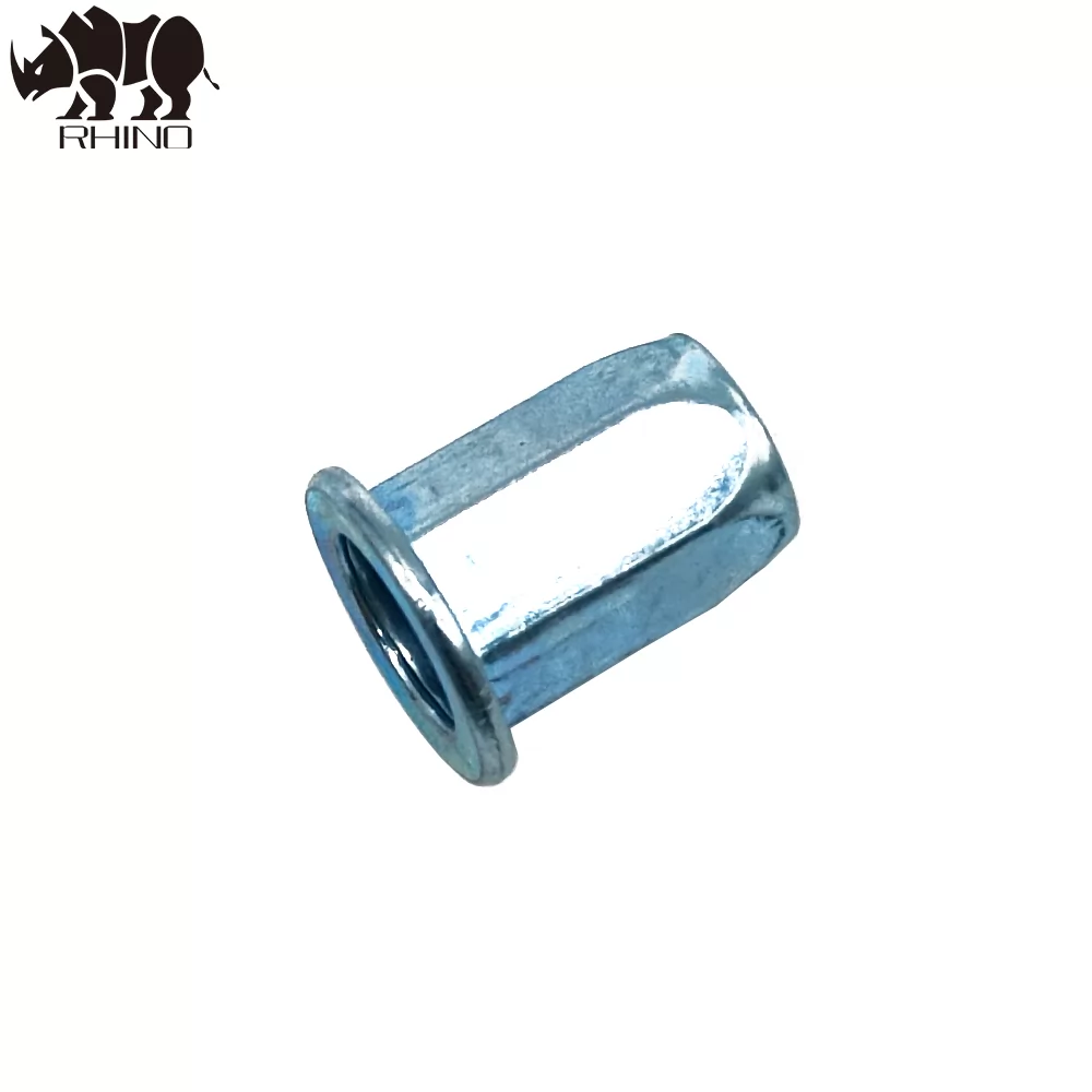 Flat head full-hexagon body Rivet nut