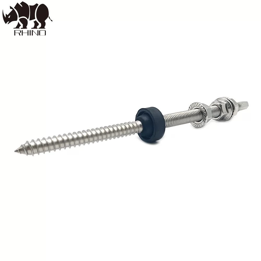 Double Head Screw Stainless Steel Photovoltaic Mounting Screw