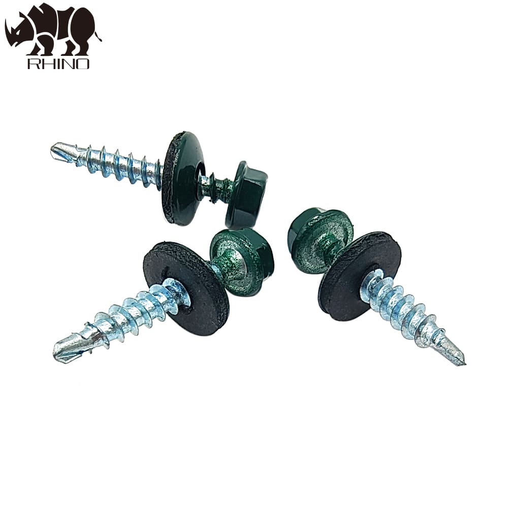 Ral Painted Hex Head Self Drilling Screw with EPDM Washer