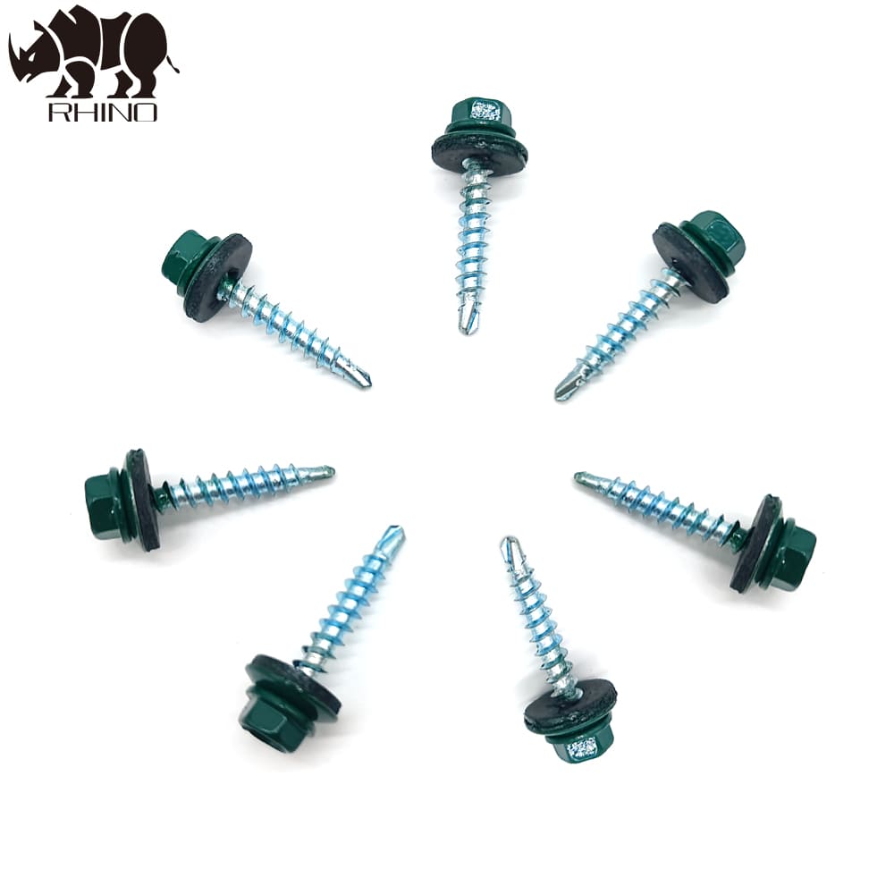 Ral Painted Hex Head Self Drilling Screw with EPDM Washer