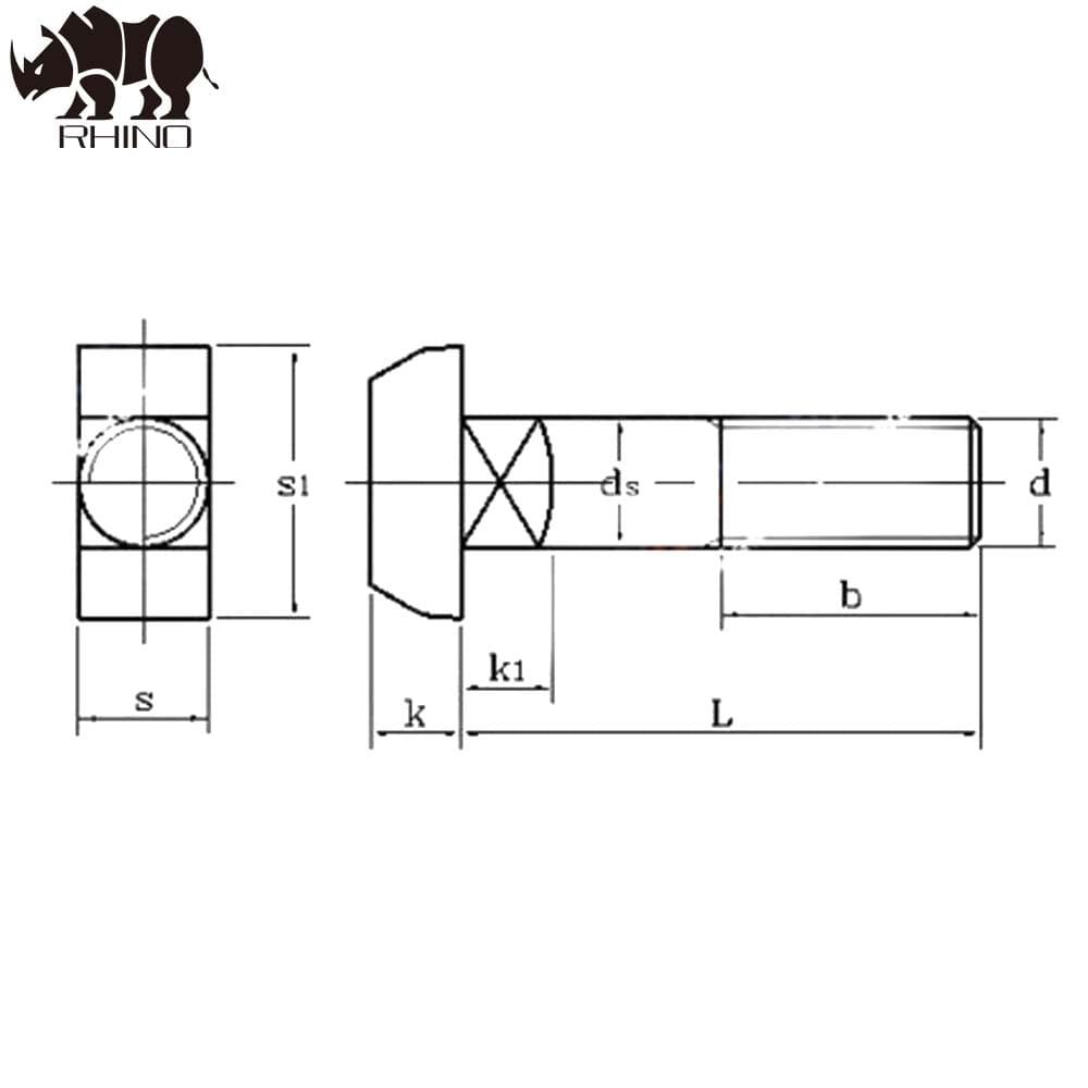 A2-70 Stainless Steel T-bolt