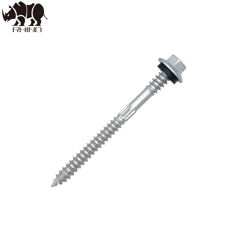 Hex Flanged Head Self-Tapping Screw Type 17 With knurling