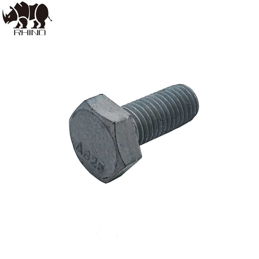 Large hexagonal head structural bolts A325