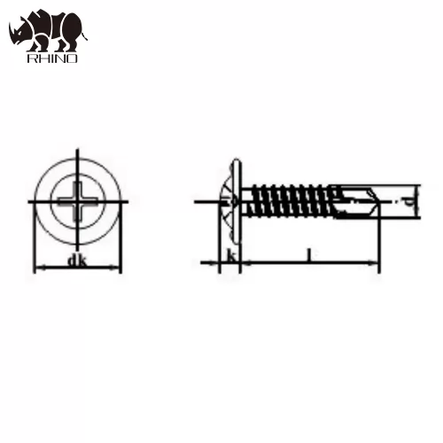 Countersunk Head Phil Drive Self Drilling Screw