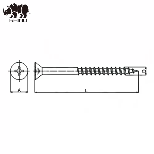 Phill drive Countersunk head chipboard screw