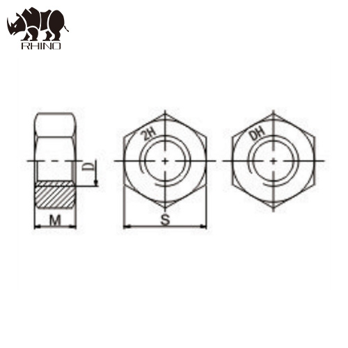 Heavy Hex Structural Nut A563-DH