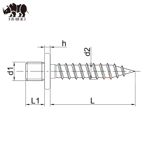 Hanger Bolt With Washer