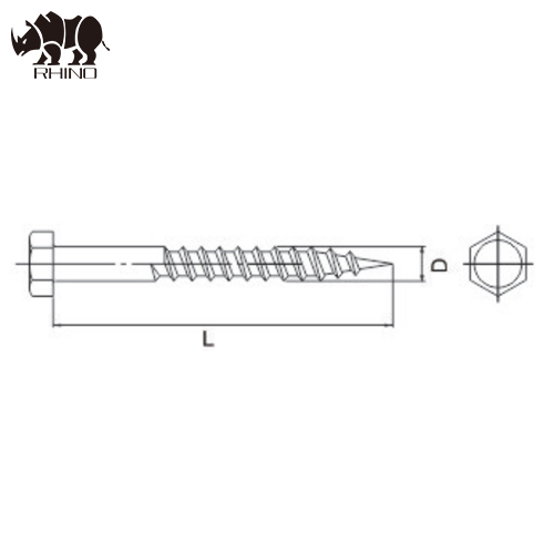 Hexagonal Head Wood Screw DIN571