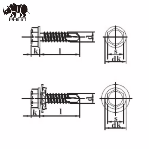 Hexagonal Washer Head Self-Drilling Screw