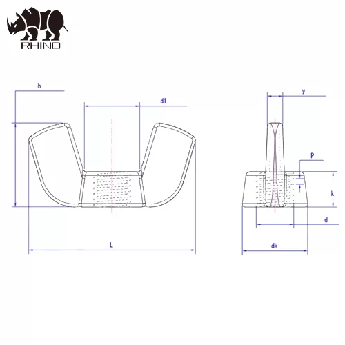 Butterfly Wing nut DIN315