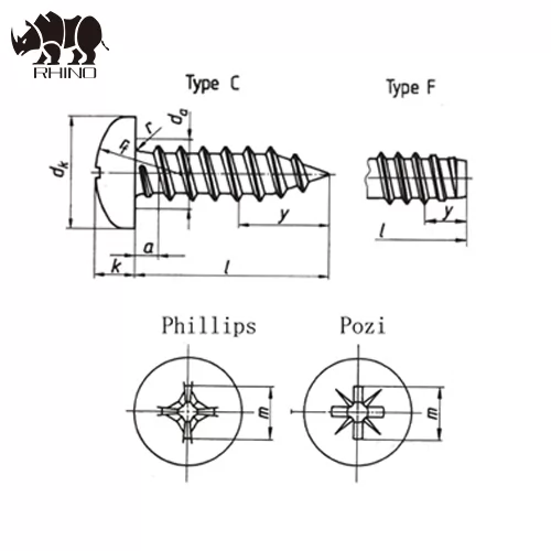 Philips Pan Head Self Tapping Screw Din 7981