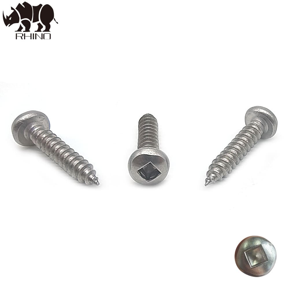 Stainless Steel Pan Head Square Drive Self Tapping Screw