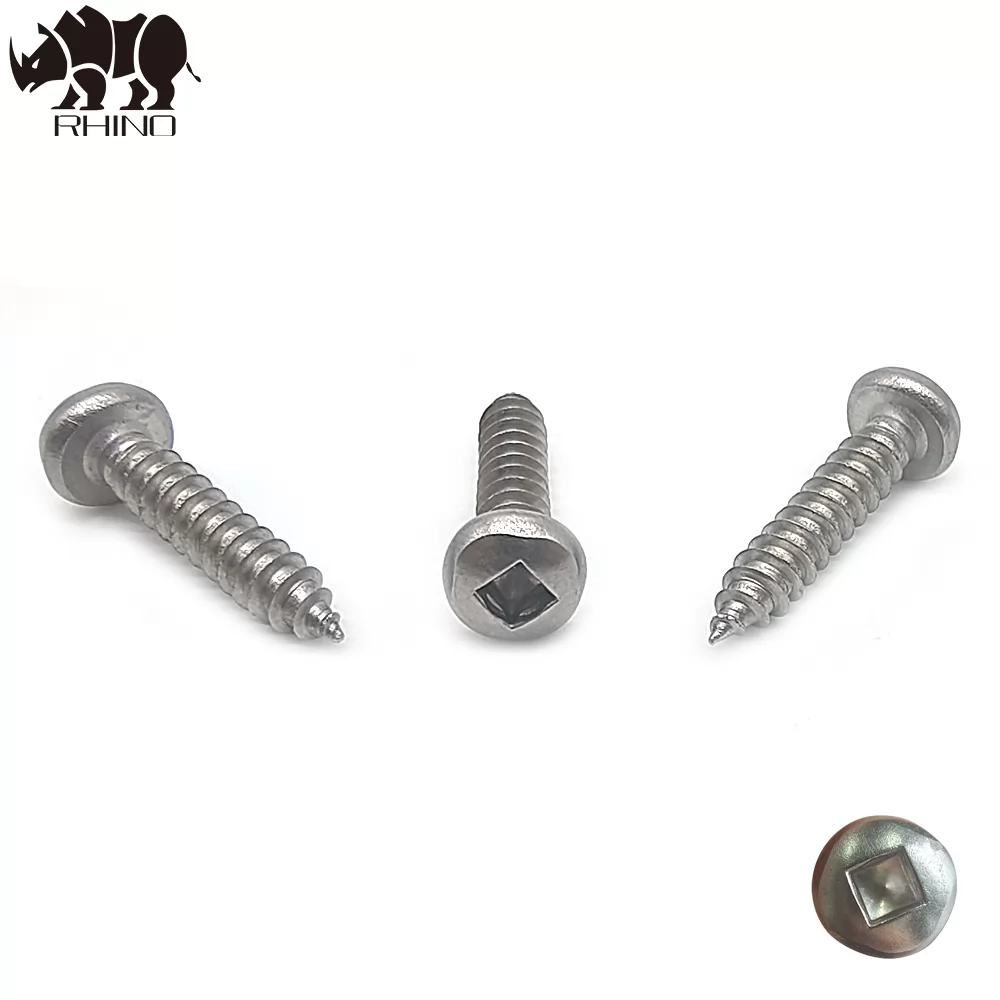 Stainless Steel Pan Head Square Drive Self Tapping Screw