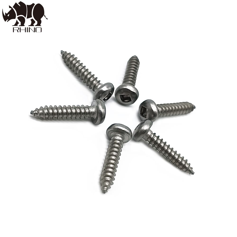 Stainless Steel Pan Head Square Drive Self Tapping Screw