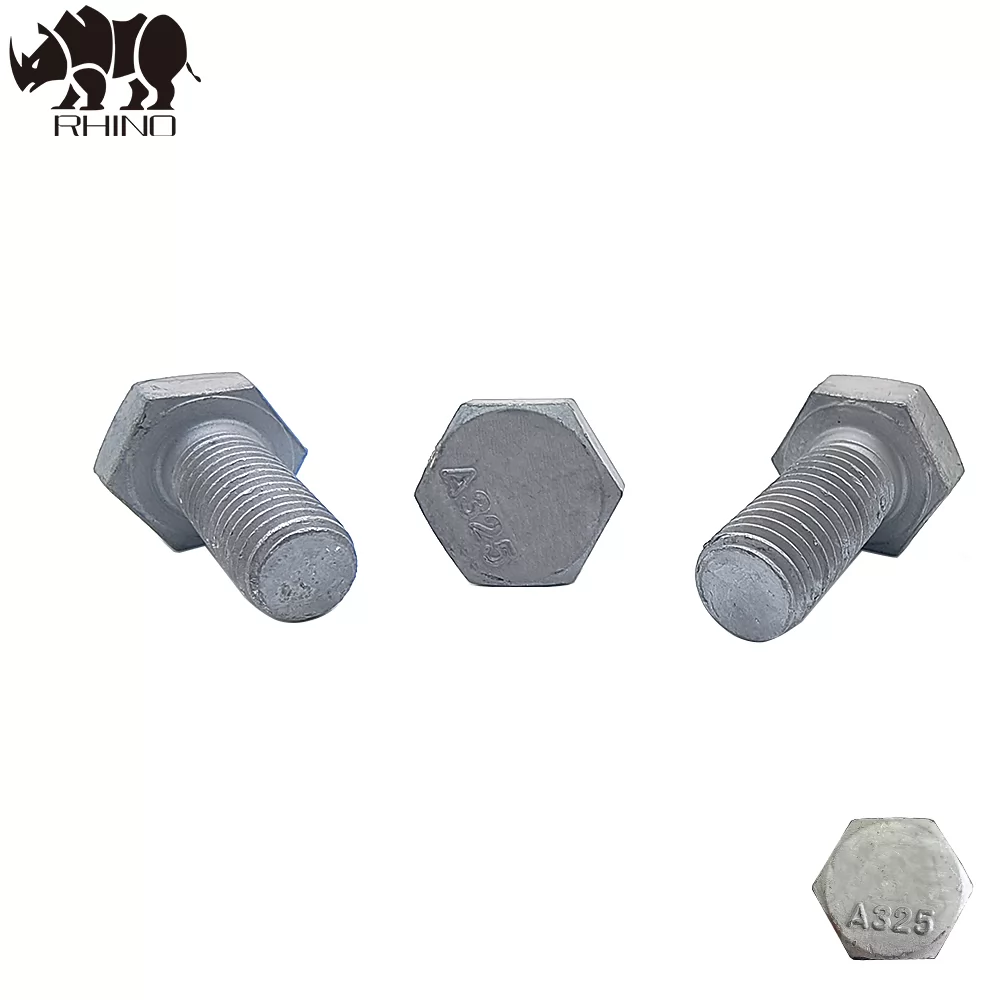 Large hexagonal head structural bolts A325