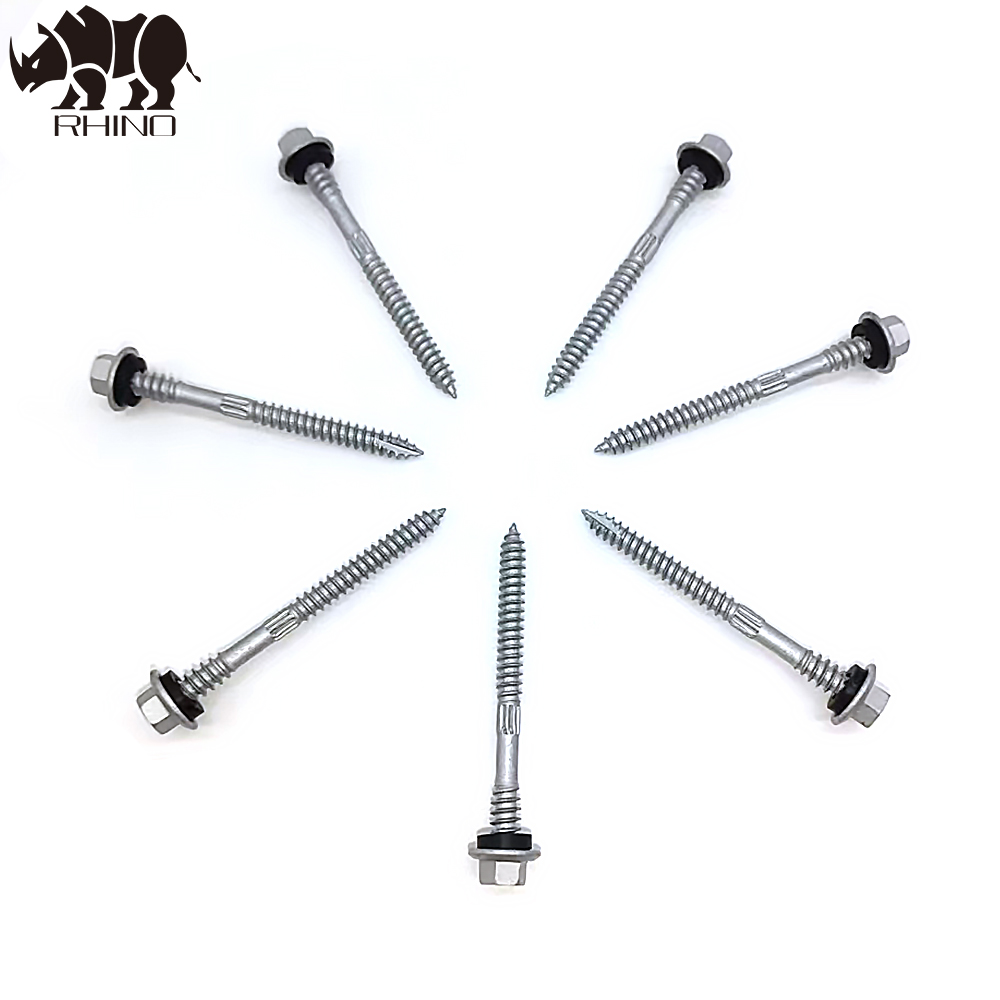 Hex Flanged Head Self-Tapping Screw Type 17 With knurling