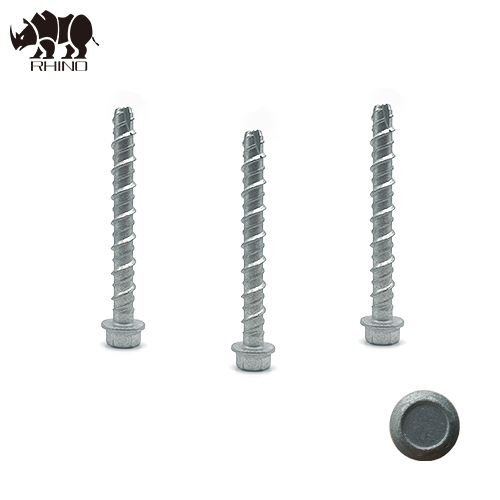 Hex Washer Head Concrete Screw With Serration Under Head