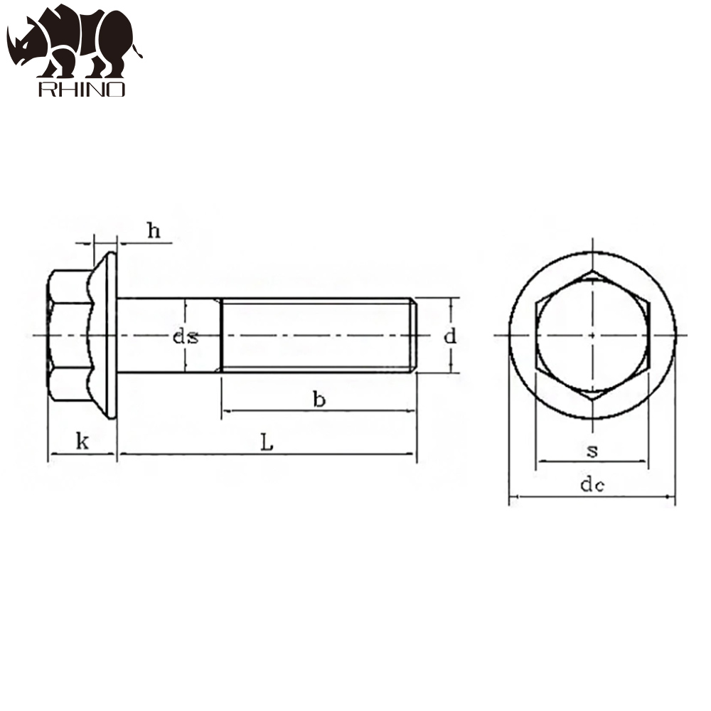 Hex Serrated Flange Bolt