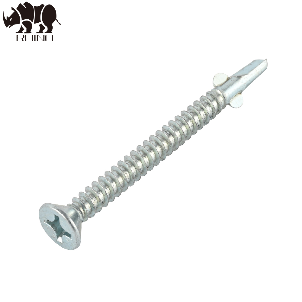 Flat Head Self Drilling Screw with Wings