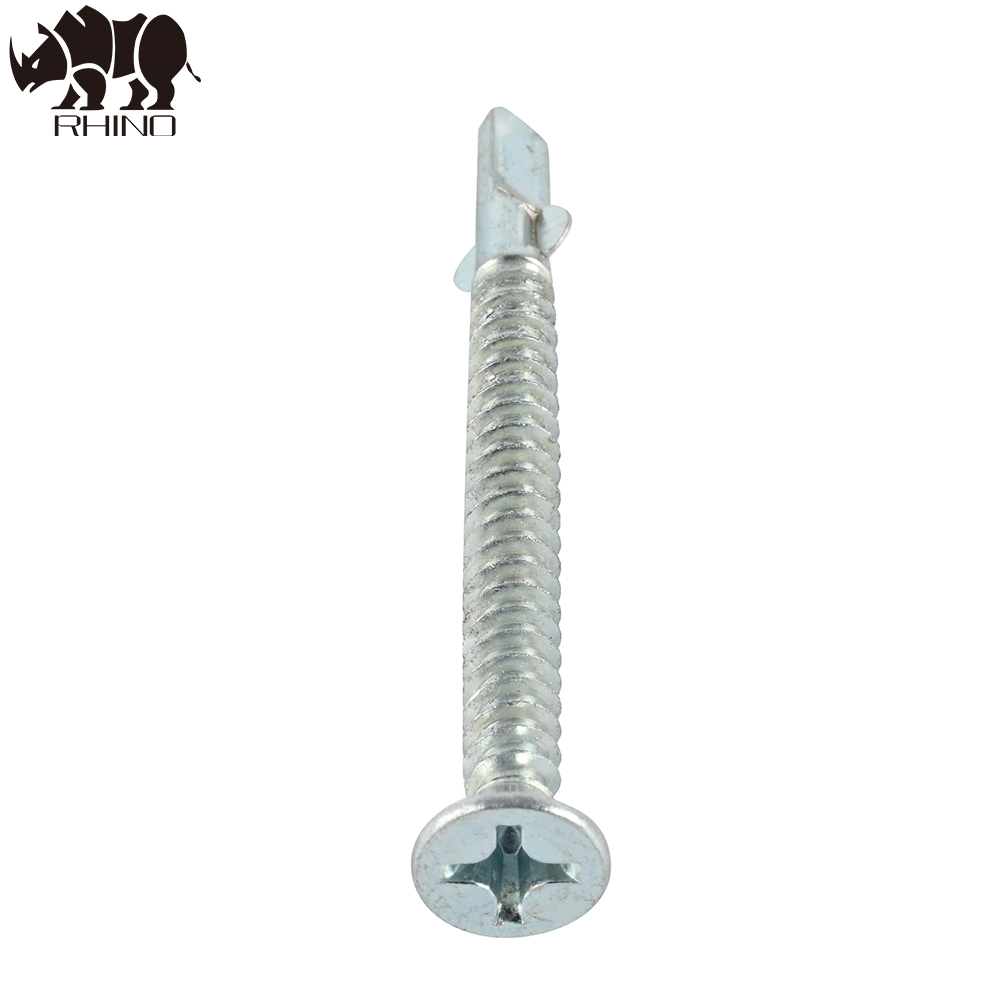 Flat Head Self Drilling Screw with Wings