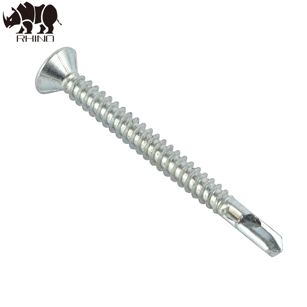 Flat Head Self Drilling Screw with Wings