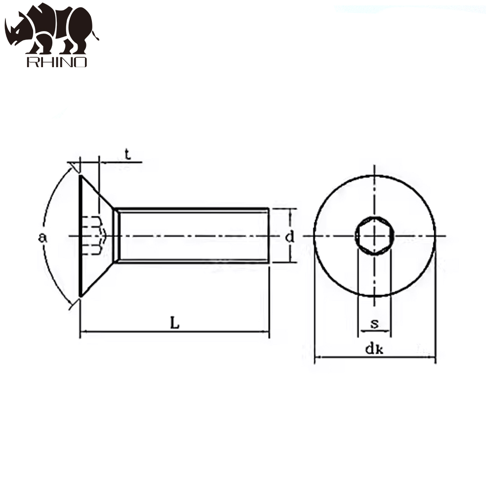 Hex Socket Countersunk Screw