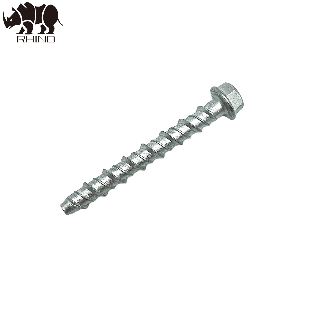 Hex Washer Serration Under Head Concrete Screw