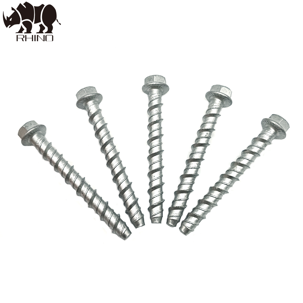 Hex Washer Serration Under Head Concrete Screw