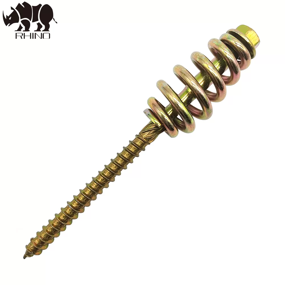 Russia Hex Flange Wood Screw with Spring Washer