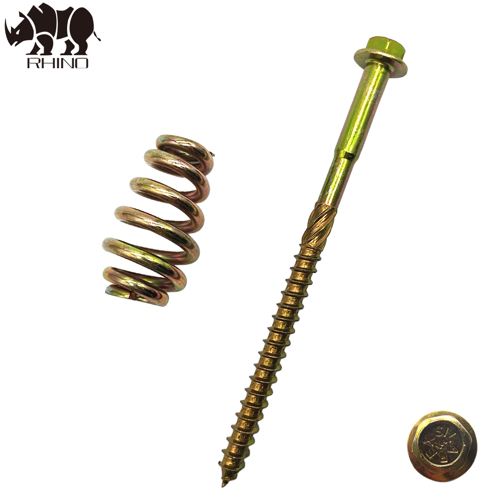 Russia Hex Flange Wood Screw with Spring Washer