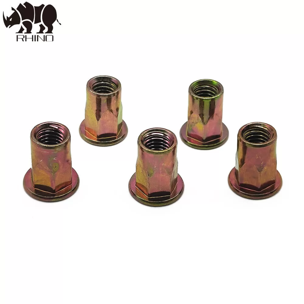 Flange Open End Full Hex Blind Rivet Nut