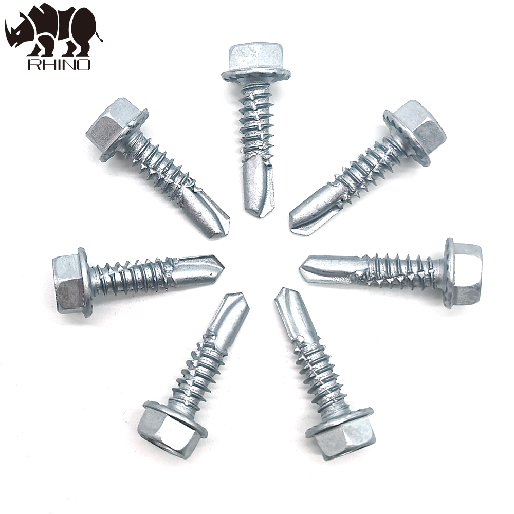 Ruspert Hex Washer Head Self Drilling Screw Strips On Body