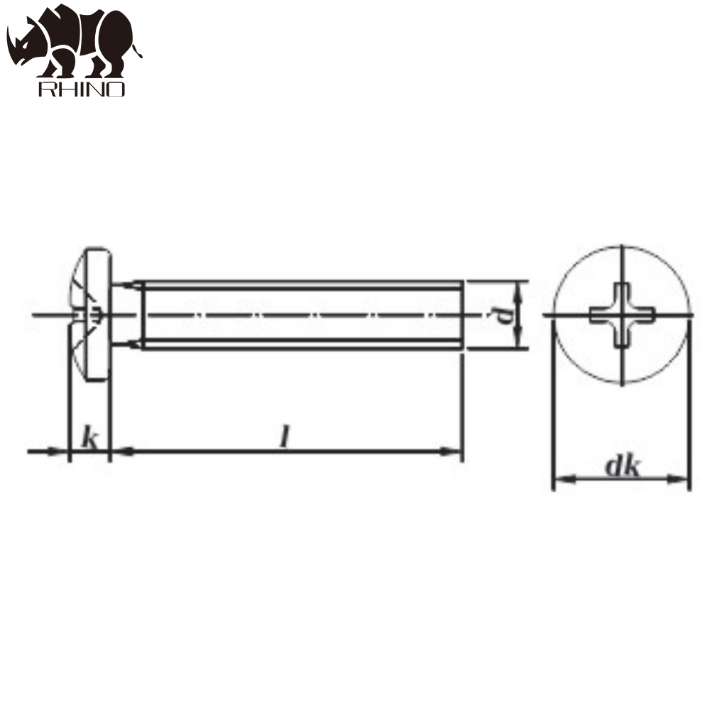 Pan Head Machine Screw DIN7985